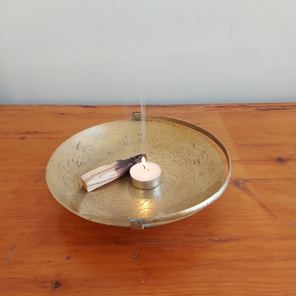 Brass dish / catchall / incense burner